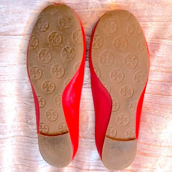 Tory Burch Lobster Red/Gold-626 Reva-Mestico Flat Ballet 12138006, Size 5.5 - Picture 16 of 16